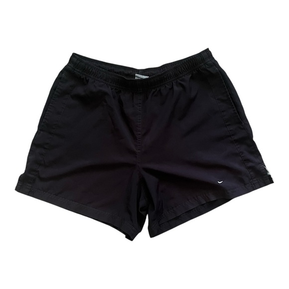 Nike Pants - Nike athletic sports activewear shorts S(4-6) black pockets split hem logo